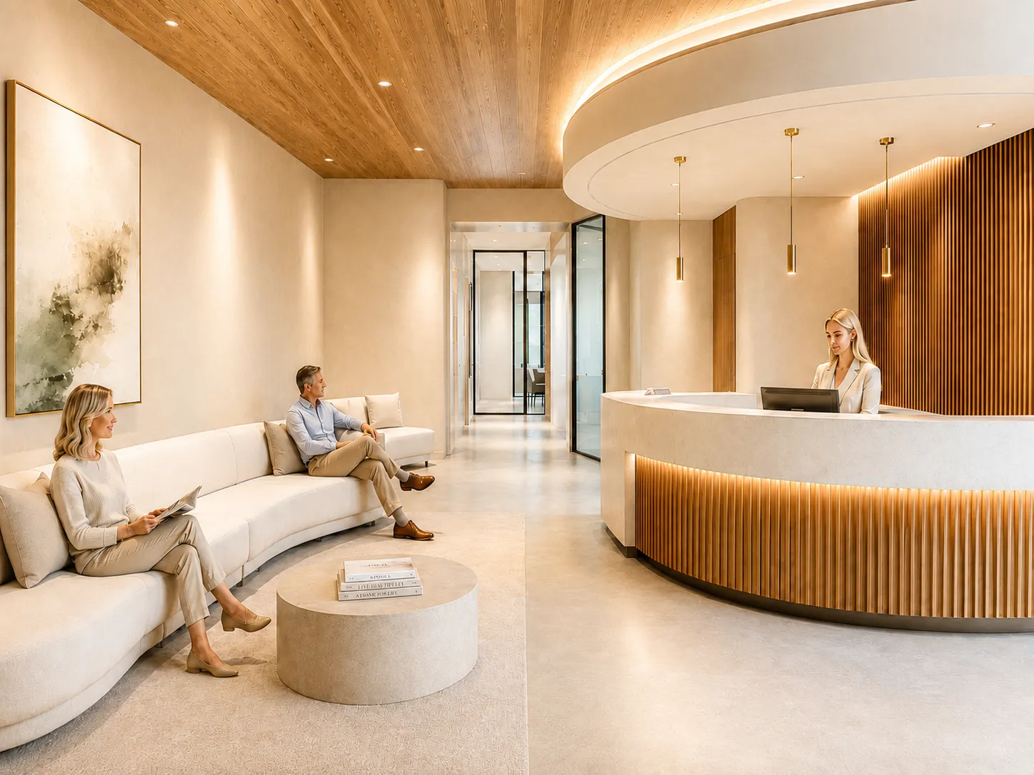 The reception and waiting area at the PerioEdge practice